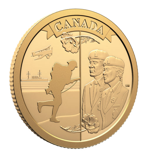 2026 $100 100th Anniversary of the Royal Canadian Legion - Pure Gold Coin