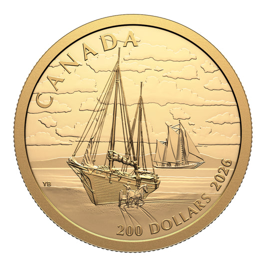 2026 $200 Tall Ships: Ketch Rig - Pure Gold Coin