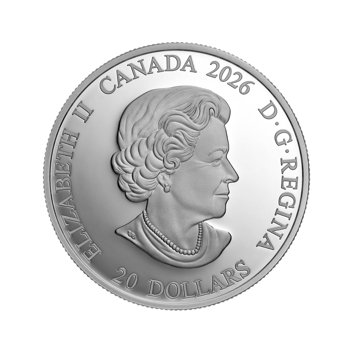 2026 $20 Crown Jewels: A Tribute to the 100th Anniversary of the Birth of Queen Elizabeth II - Pure Silver Coin