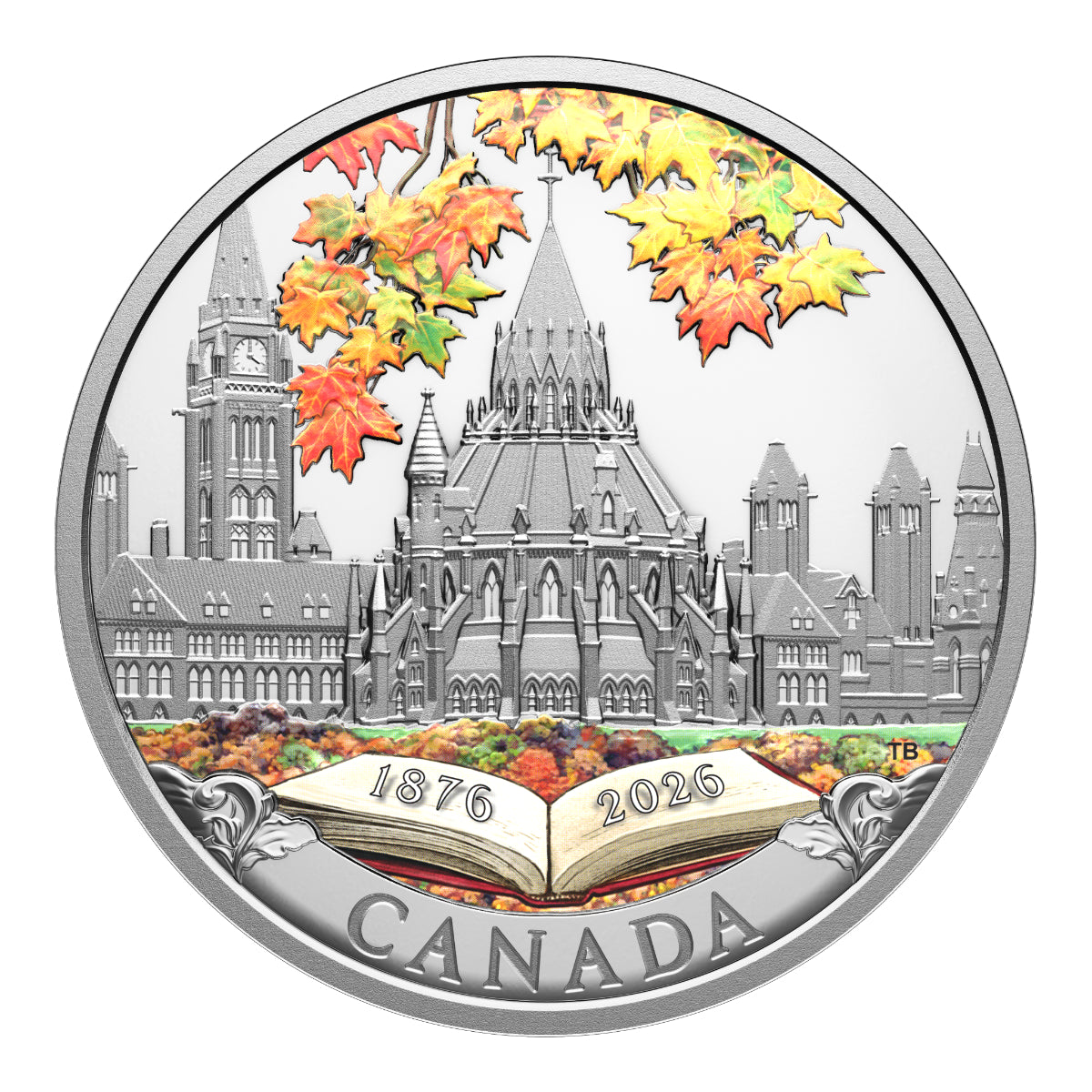 2026 $20 150th Anniversary of The Library of Parliament - Pure Silver Coin