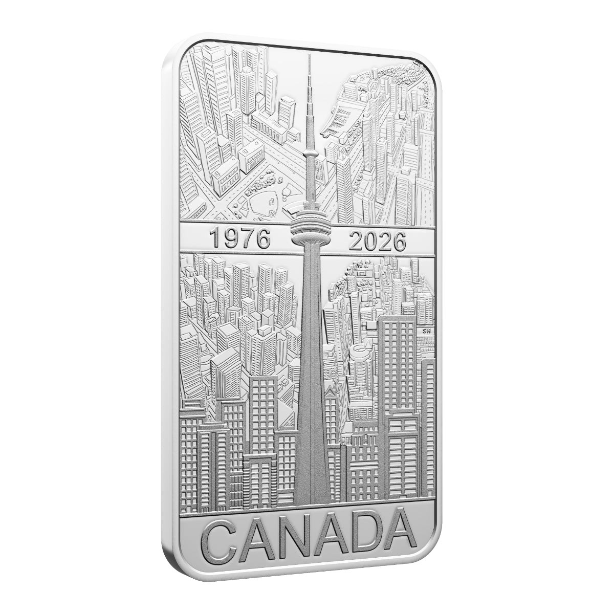 新品 オリバーガル Silver Classic Number 2026 $20 50th Anniversary of the CN Tower - Pure Silver Coin With Blac