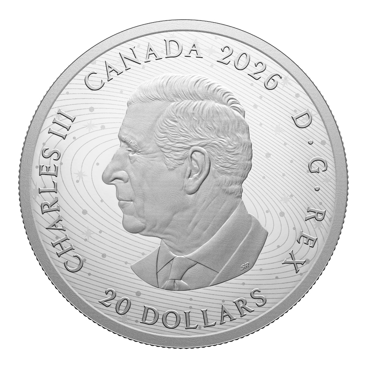 2026 $20 Moon Mission - Pure Silver Coin with Black Light