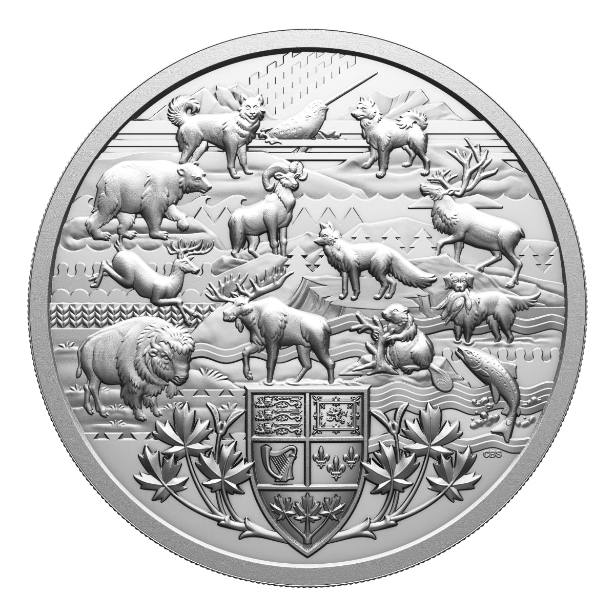 $500 2026 Heraldic Landscape: Animals of Canada - Pure Silver Coin