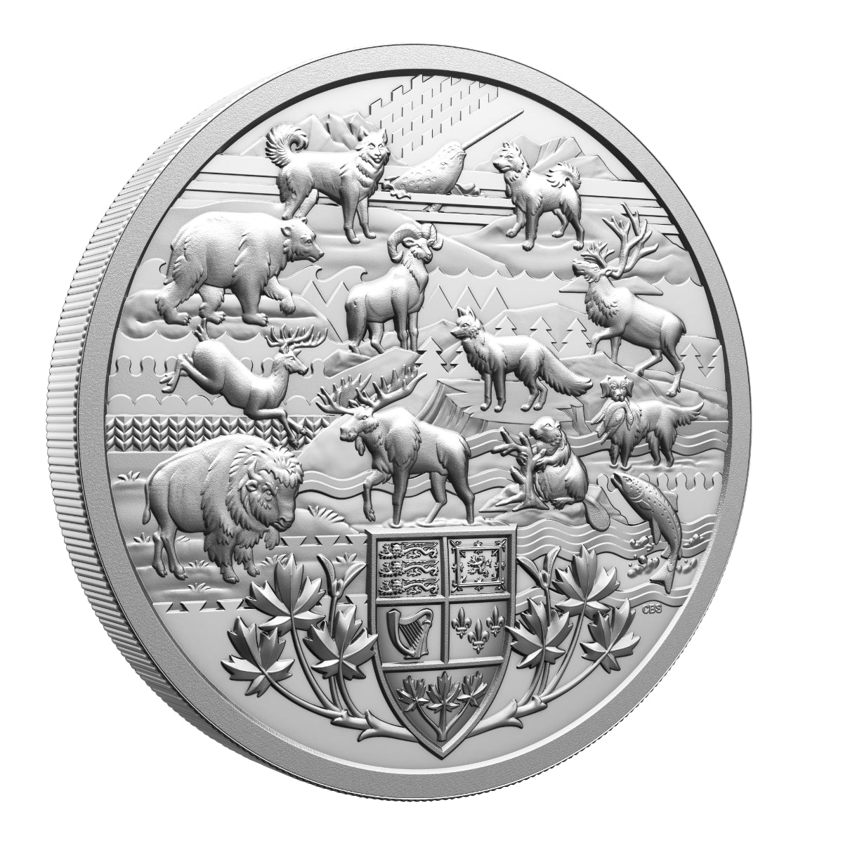 $500 2026 Heraldic Landscape: Animals of Canada - Pure Silver Coin