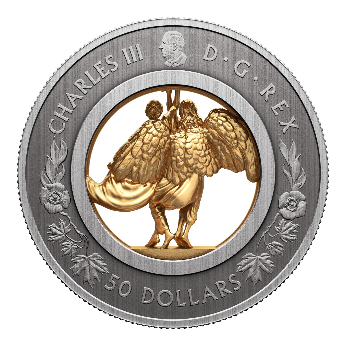 2026 $50 Allegories of Peace and Freedom - Pure Silver Coin