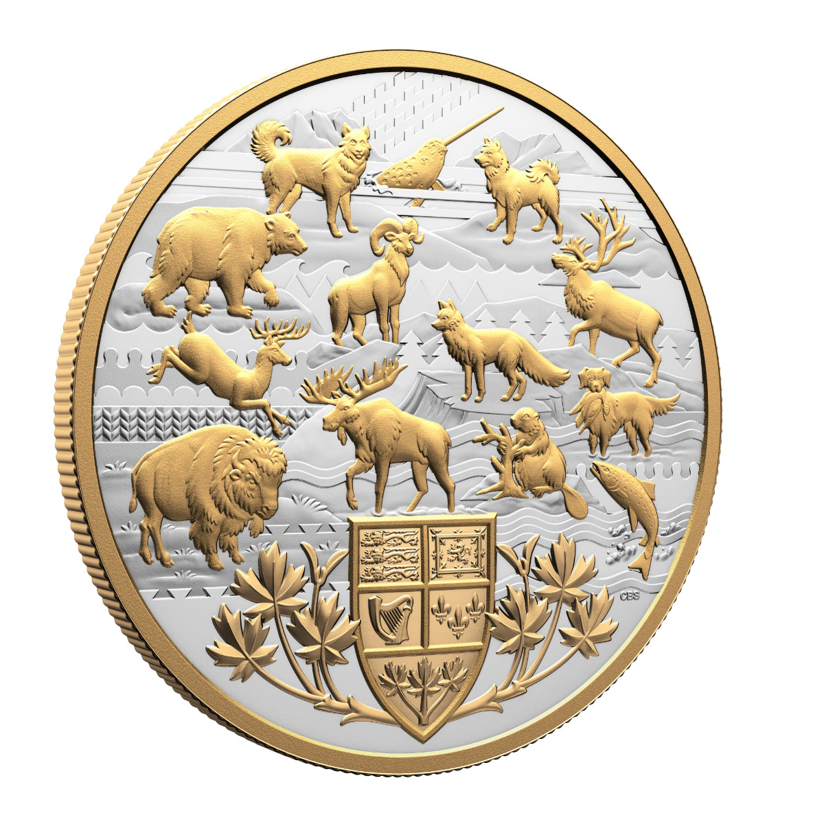 $50 2026 Heraldic Landscape: Animals of Canada - Pure Silver Coin