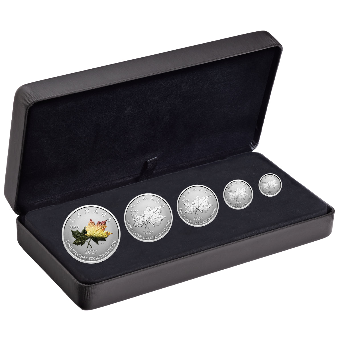 2027 Autumn Leaves - Pure Silver Fractional Set