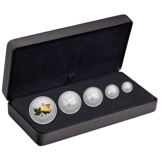 2027 Autumn Leaves - Pure Silver Fractional Set
