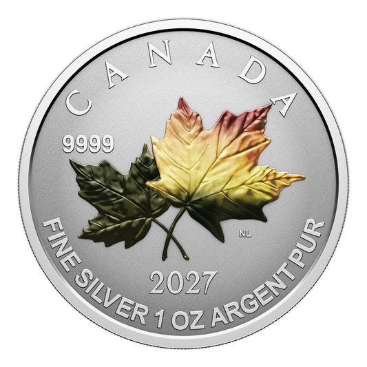 2027 Autumn Leaves - Pure Silver Fractional Set