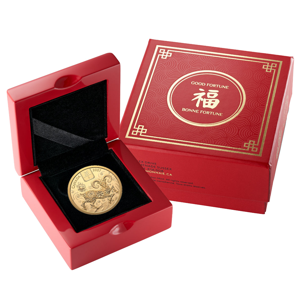 2027 $100 Lunar Year of the Goat - Pure Gold Coin