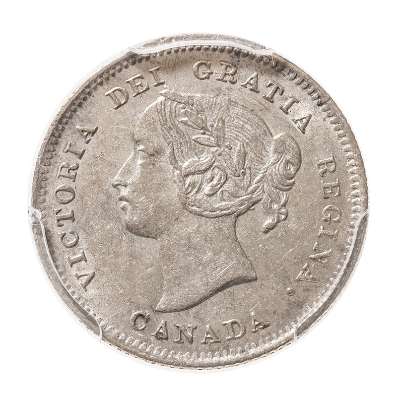 5 cent 1900 Lg Date Round O PCGS AU-55