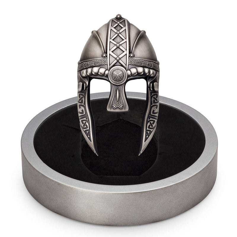 2022 $10 Viking Helmet - Pure Silver Shaped Coin