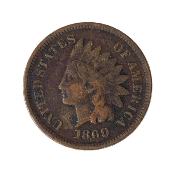 US 1 Cent 1869 Bronze F-12