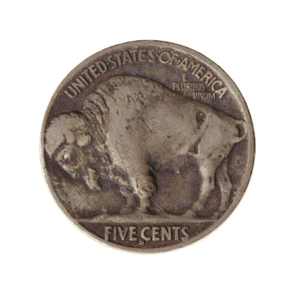 US 5 Cent 1913S Variety 2 F-12