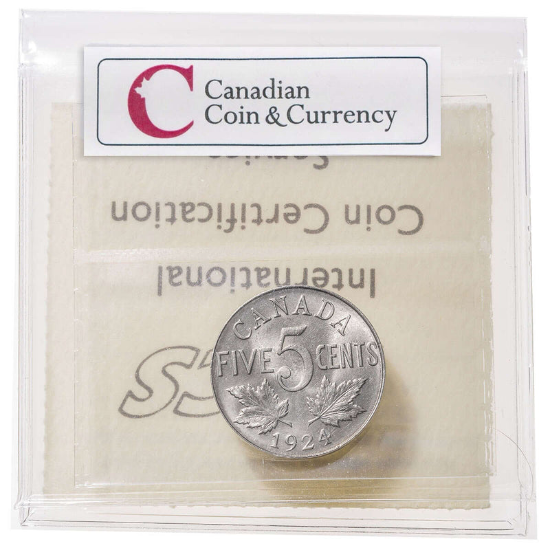 5 cent 1924  ICCS MS-64