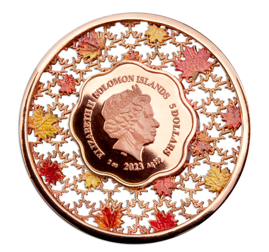 2023 $5 Maple Leaf Filigree - Pure Silver Coin