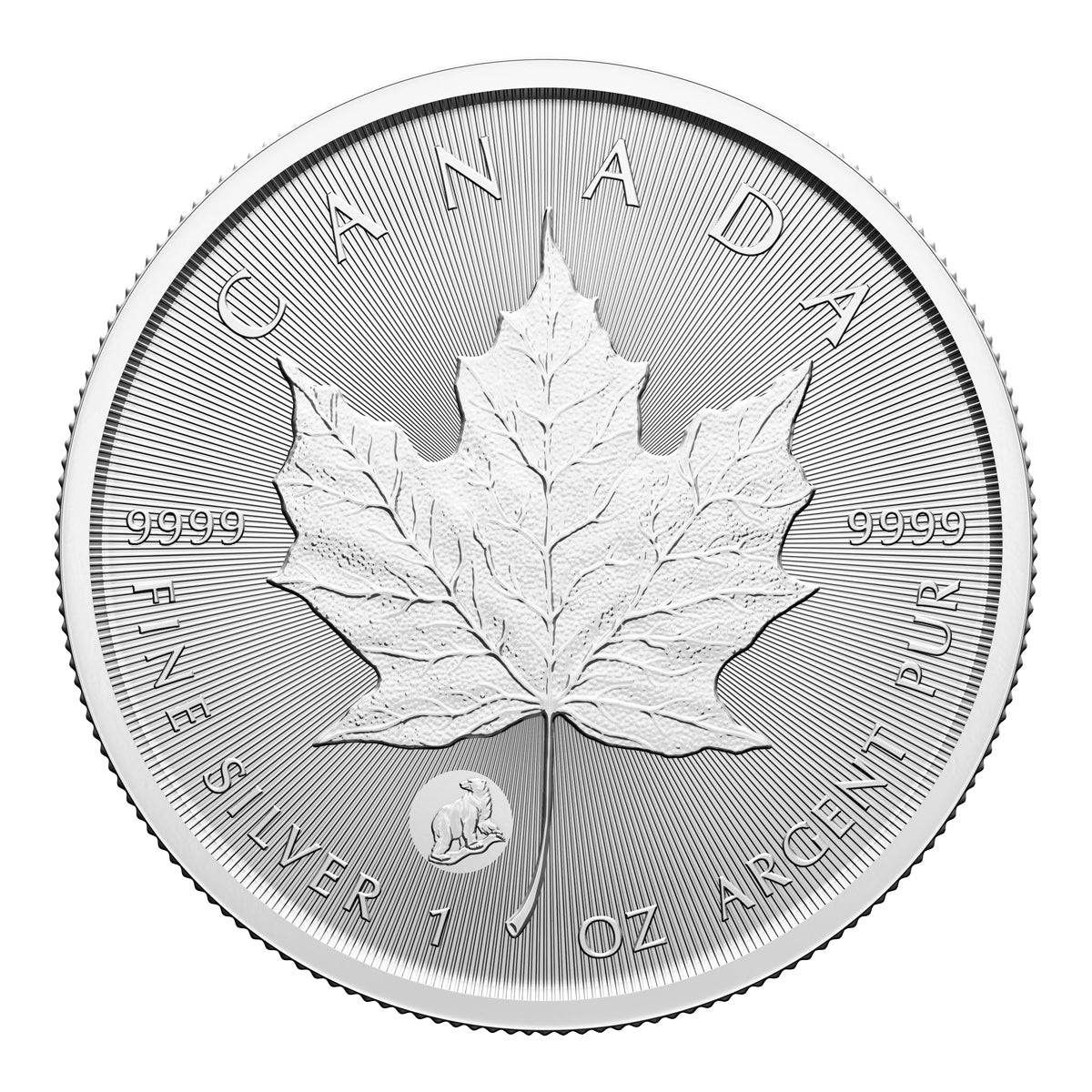 2024 $5 Treasured Silver Maple Leaf First Strikes: Polar Bear Privy Mark - Pure Silver Premium Bullion Coin