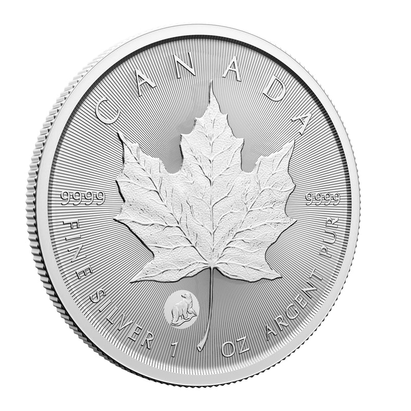 2024 $5 Treasured Silver Maple Leaf First Strikes: Polar Bear Privy Mark - Pure Silver Premium Bullion Coin