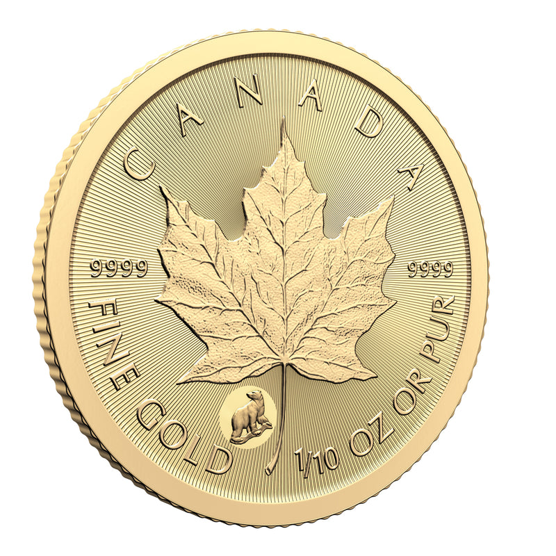 2024 $5 Treasured Gold Maple Leaf First Strikes: Polar Bear Privy Mark - Pure Gold Premium Bullion Coin