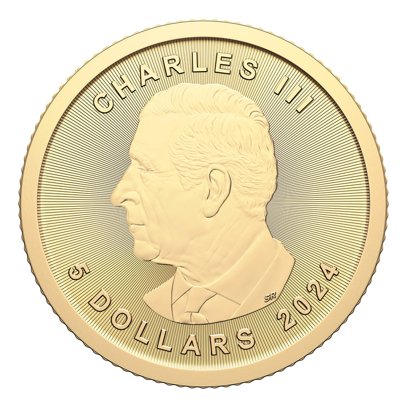 2024 $5 Treasured Silver Maple Leaf First Strikes: Polar Bear Privy Mark - Pure Gold Premium Bullion Coin