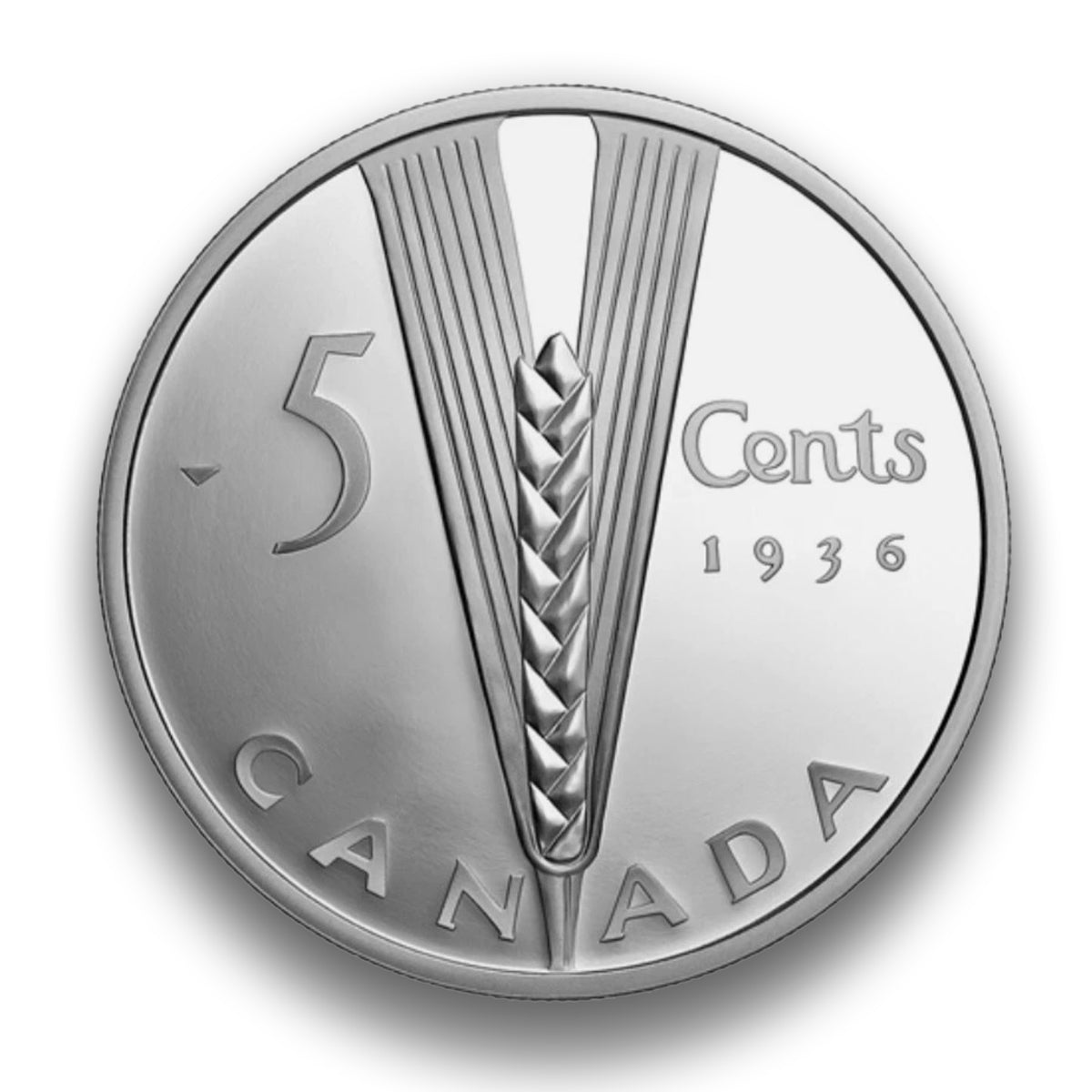 2024 5 Cent Lost Designs From the Archives: Emanuel Hahn's Wheat - Pure Silver Coin