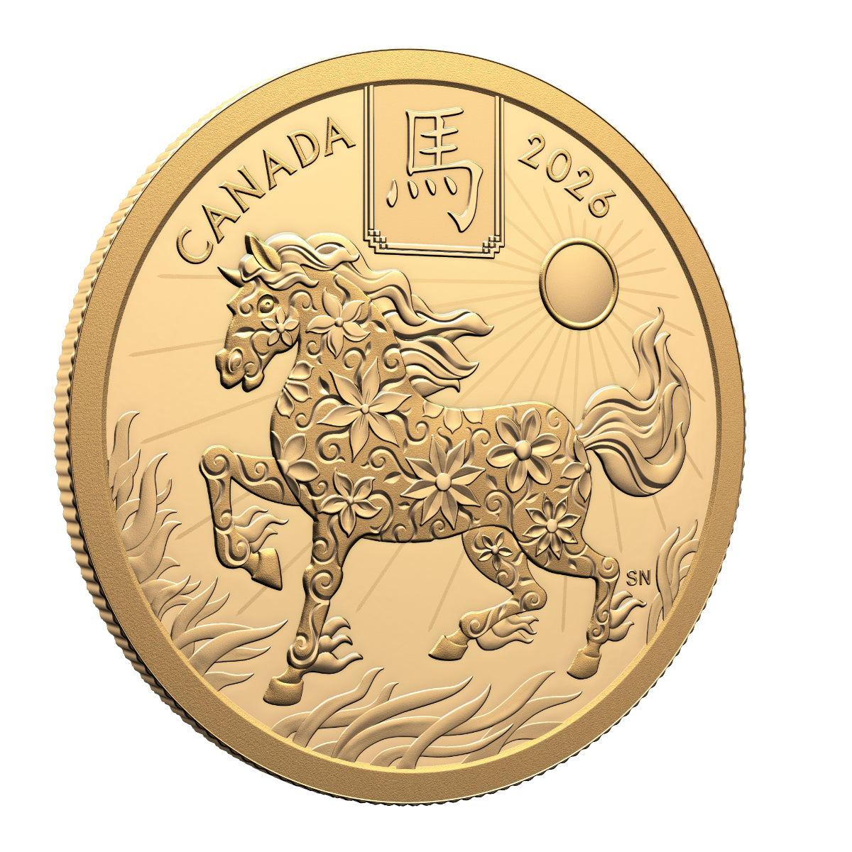 2026 $100 Lunar Year of the Horse - Pure Gold Coin
