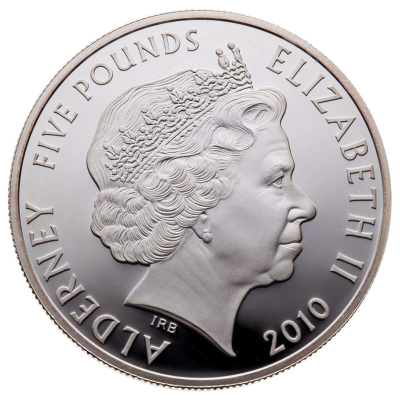 Alderney 2010 5 Pounds Silver Proof Coin - Battle of Britain 70th Anniversary Commemorative