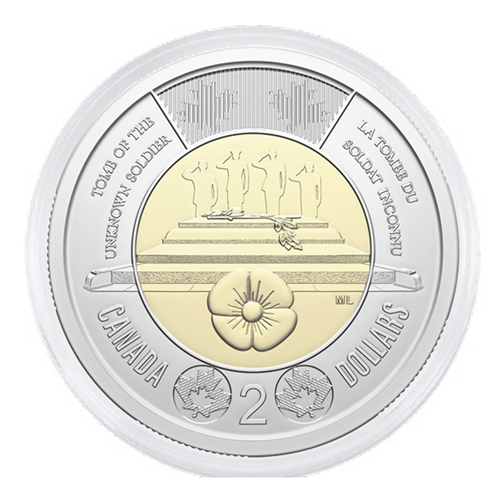 2025 $2 Honouring Canada's Unknown Soldier Special Wrap Roll (Non-Colourized)