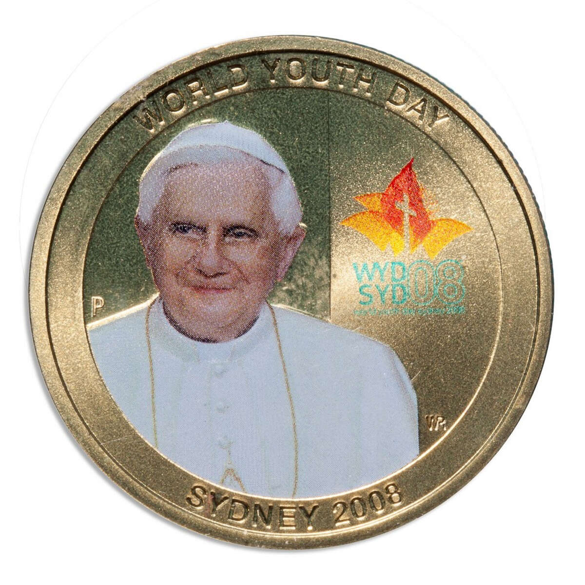 Australia 2008 1 Dollar Unc Coin - World Youth Day Sydney - Pope Benedict