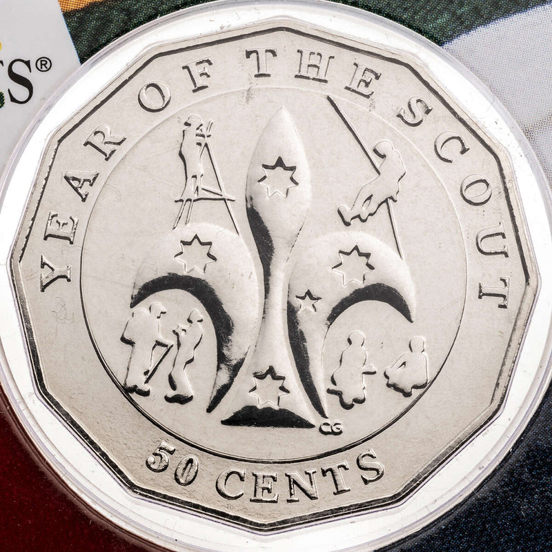 Australia 2008 50 cents Unc Coin - Centenary of Scouts Australia Commemorative