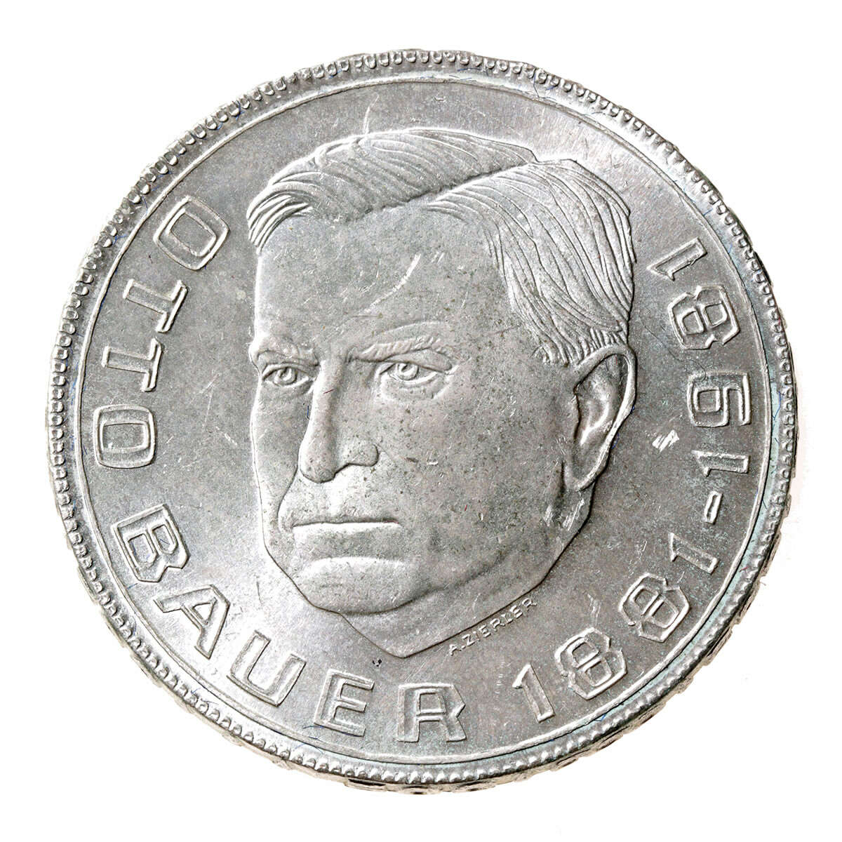 Austria Silver 1981 -  500 Schilling 100th Anniversary - Birth of Otto Bauer, Politician MS-60