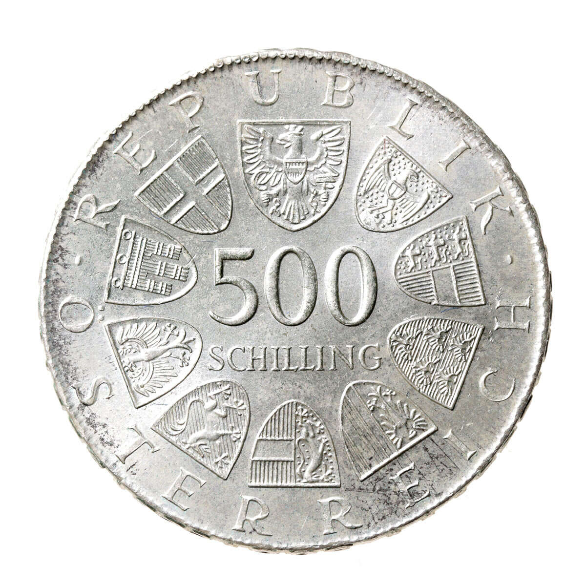 Austria Silver 1981 -  500 Schilling 100th Anniversary - Birth of Otto Bauer, Politician MS-60