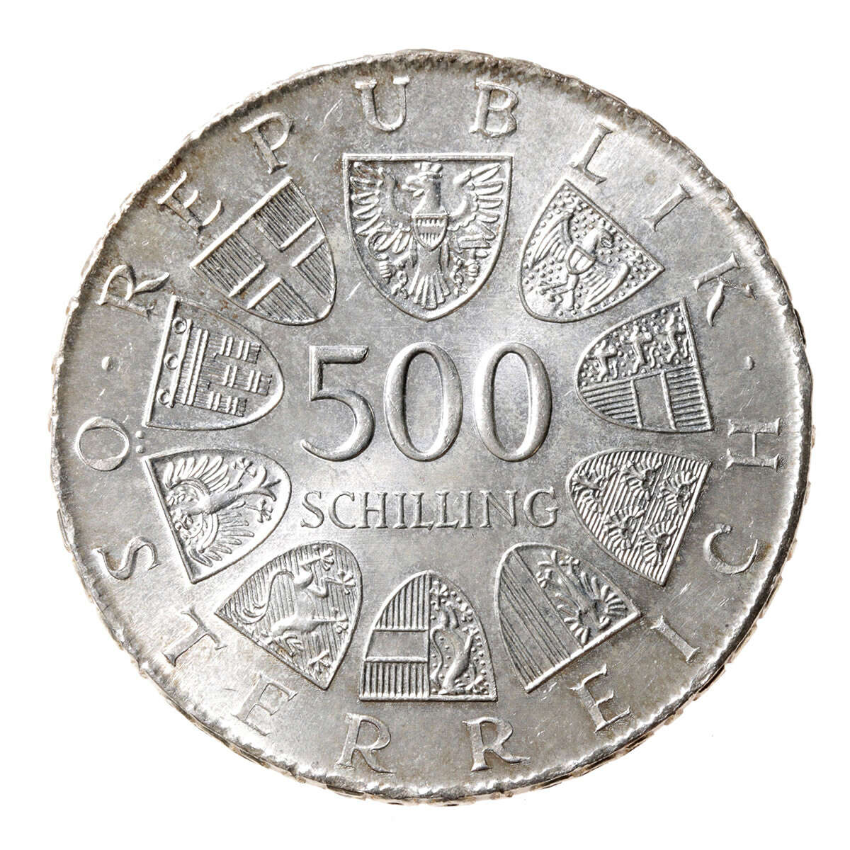 Austria Silver 1981 -  500 Schilling 100th Anniversary - Birth of Otto Bauer, Politician MS-60