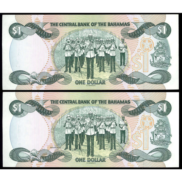 Bahamas 1 Dollar 1984 Central Bank of the Bahamas EF-45