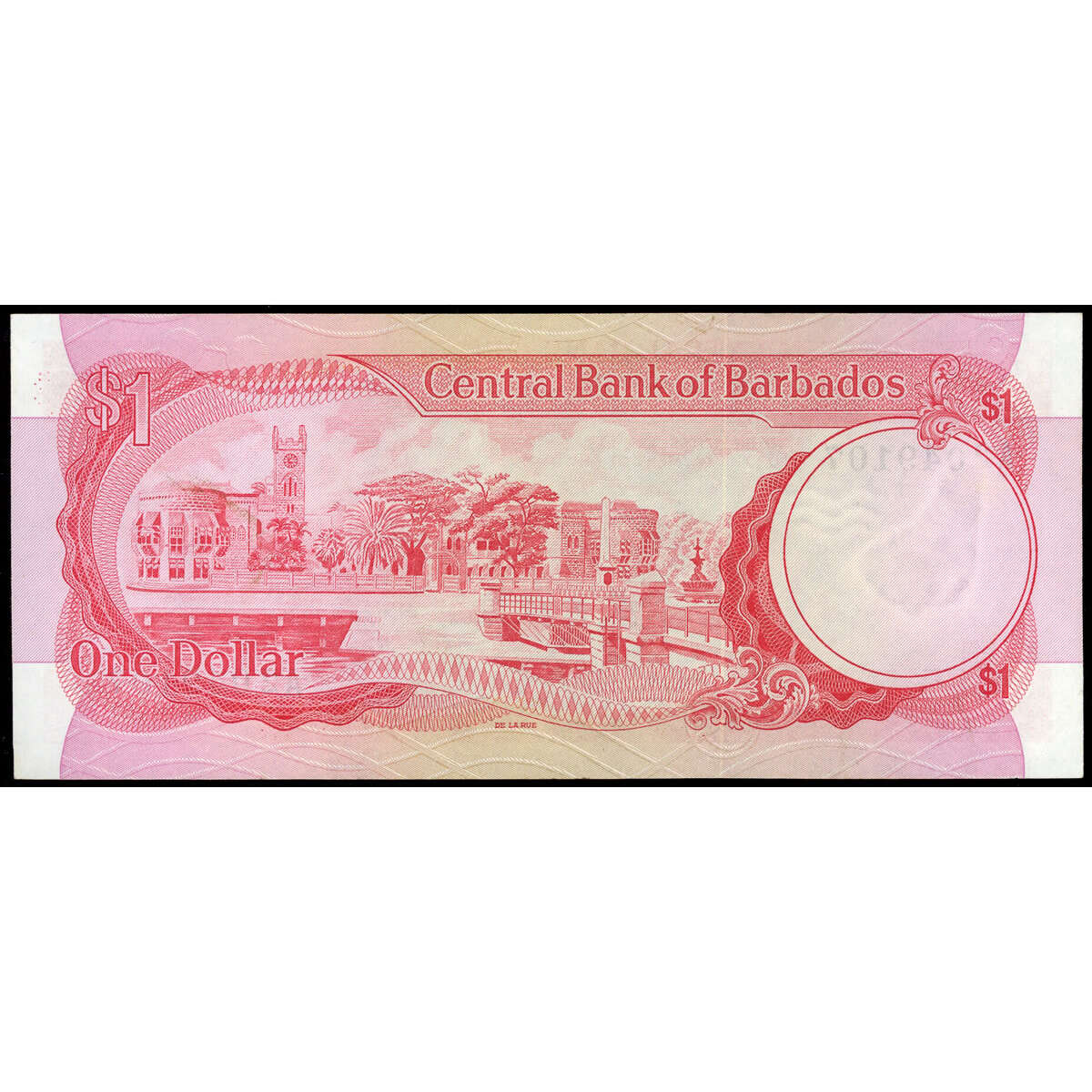 Barbados 1 Dollar 1973 Issued note. UNC-60