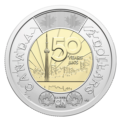 2026 $2 50th Anniversary of the CN Tower - Special Wrap Roll Box Set