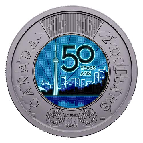 2026 $2 50th Anniversary of the CN Tower - Special Wrap Roll (Colourized)