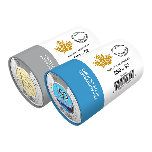 2026 $2 50th Anniversary of the CN Tower - Special Wrap Roll Box Set