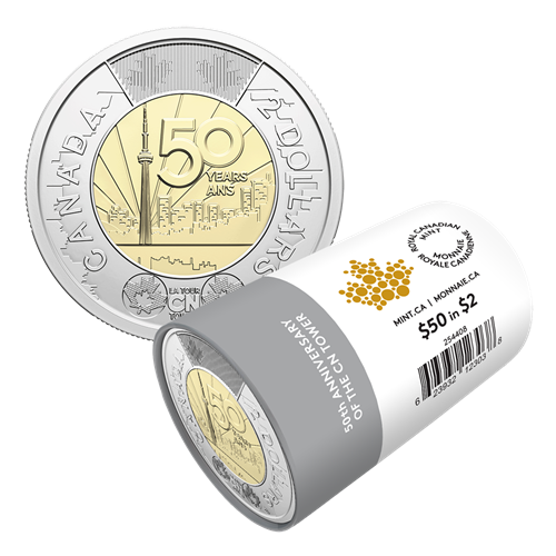 2026 $2 50th Anniversary of the CN Tower - Special Wrap Roll (Non-Colourized)