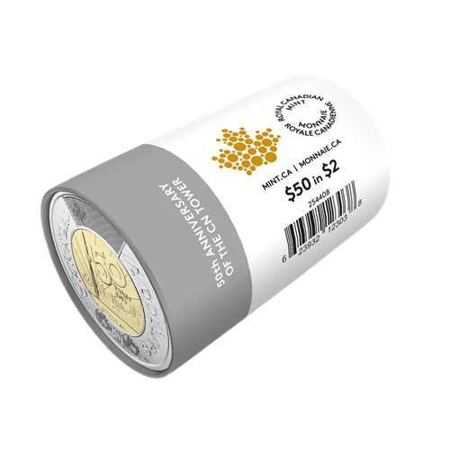 2026 $2 50th Anniversary of the CN Tower - Special Wrap Roll (Non-Colourized)