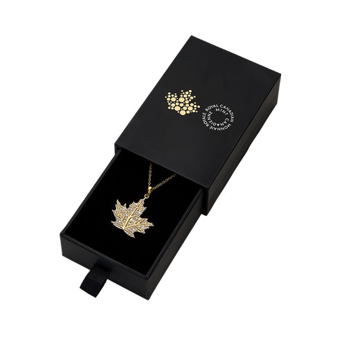 2026 Precious Maple Leaf Diamond Necklace