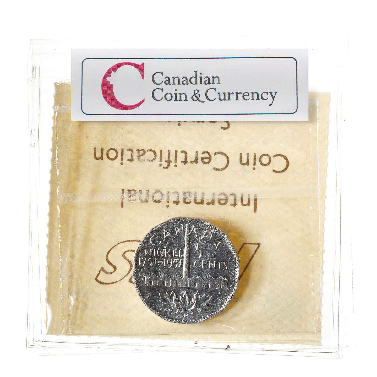 5 cent 1951 Commemorative ICCS MS-65