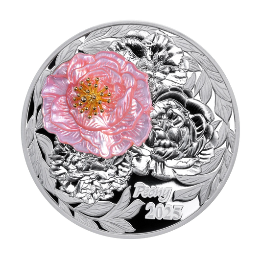 2025 $5 Peony - Pure Silver Coin