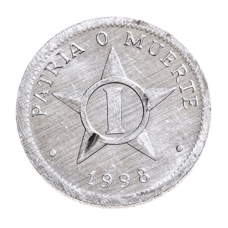 Cuba 1998 -  Peso Error Coin