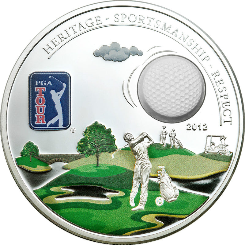 2012 $5 PGA Tour: Fairway - Sterling Silver Coin