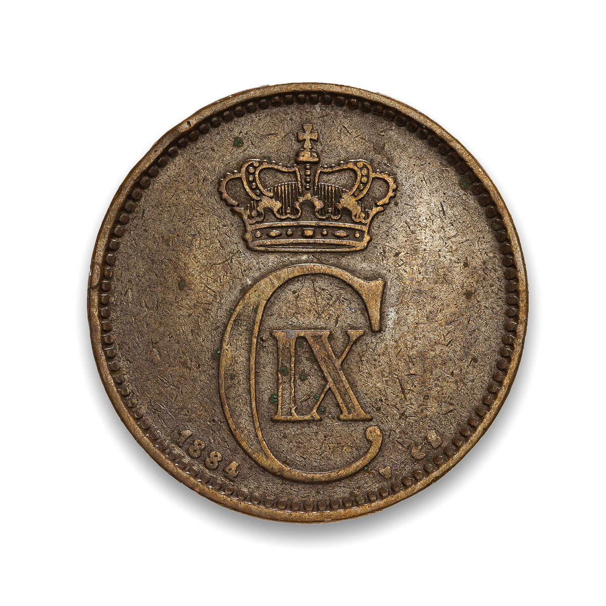 Denmark 5 Ore 1884 VF-30