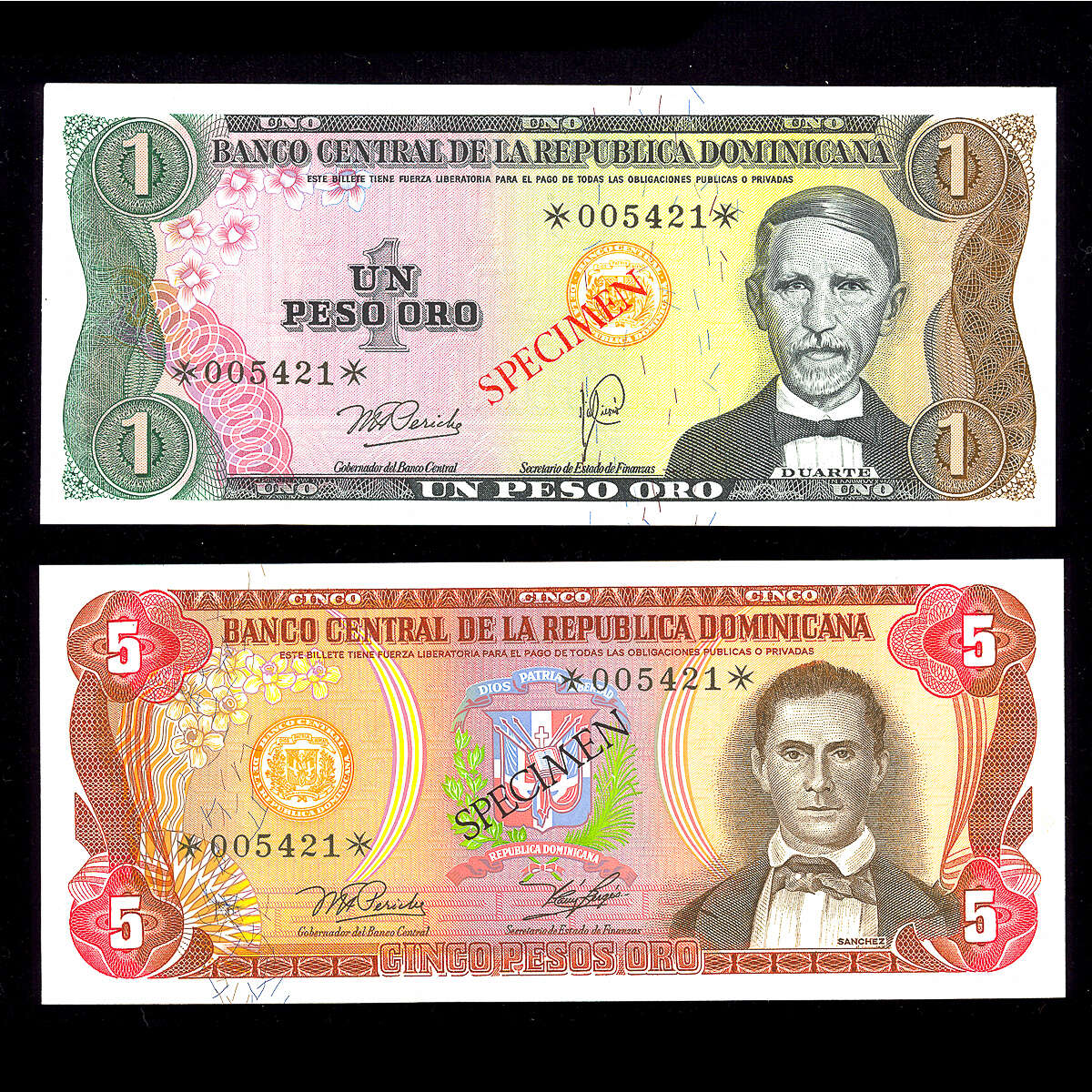 Dominican Republic 1,000 Peso Oro 1978 Specimen Set UNC-60