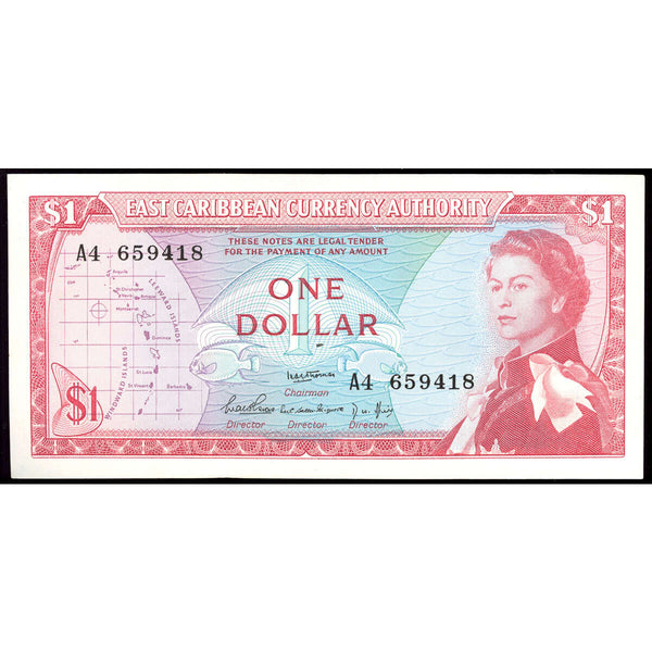 East Caribbean States 1 Dollar 1965 Elizabeth II UNC-60
