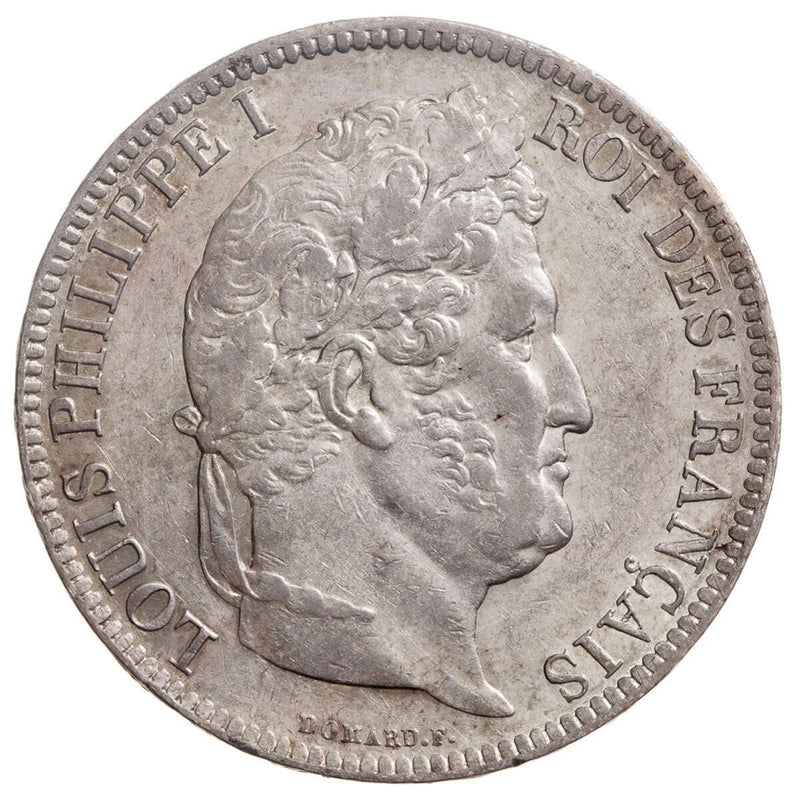 France 5 Francs 1831 Raised edge EF-40