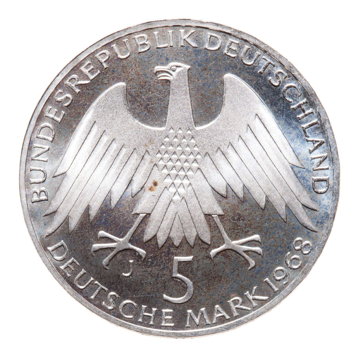 Germany 5 Mark 1968 J PR-63